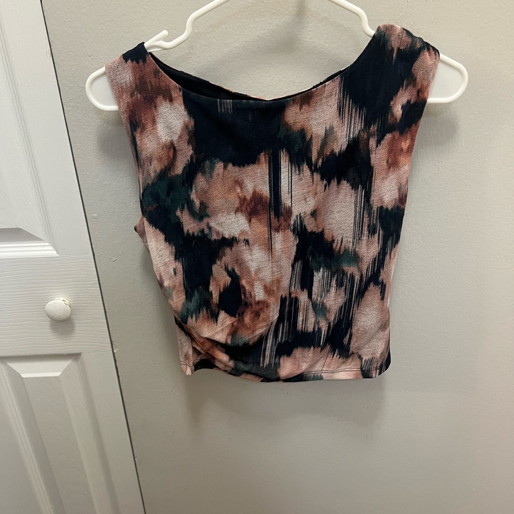 Abercrombie & Fitch Multicolor Abstract Top